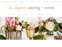 Tablet Screenshot of dupreecatering.com